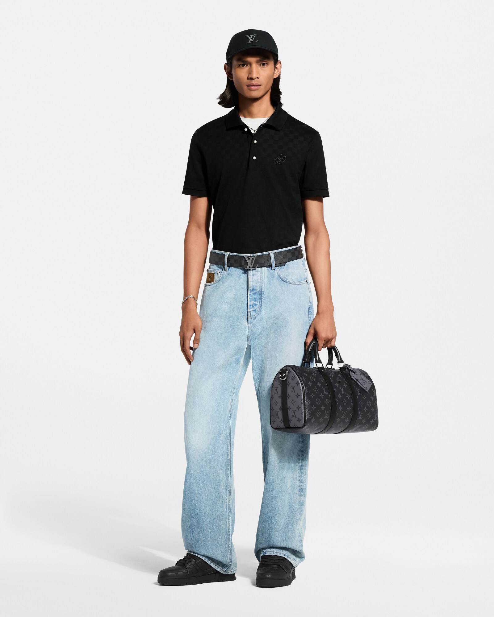 Keepall 35 mit Schulterriemen Monogram Eclipse - Reisegepäck 