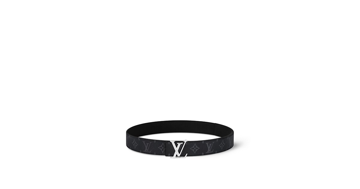 LV Initiales Wendegürtel 35 mm Monogram Eclipse Canvas 