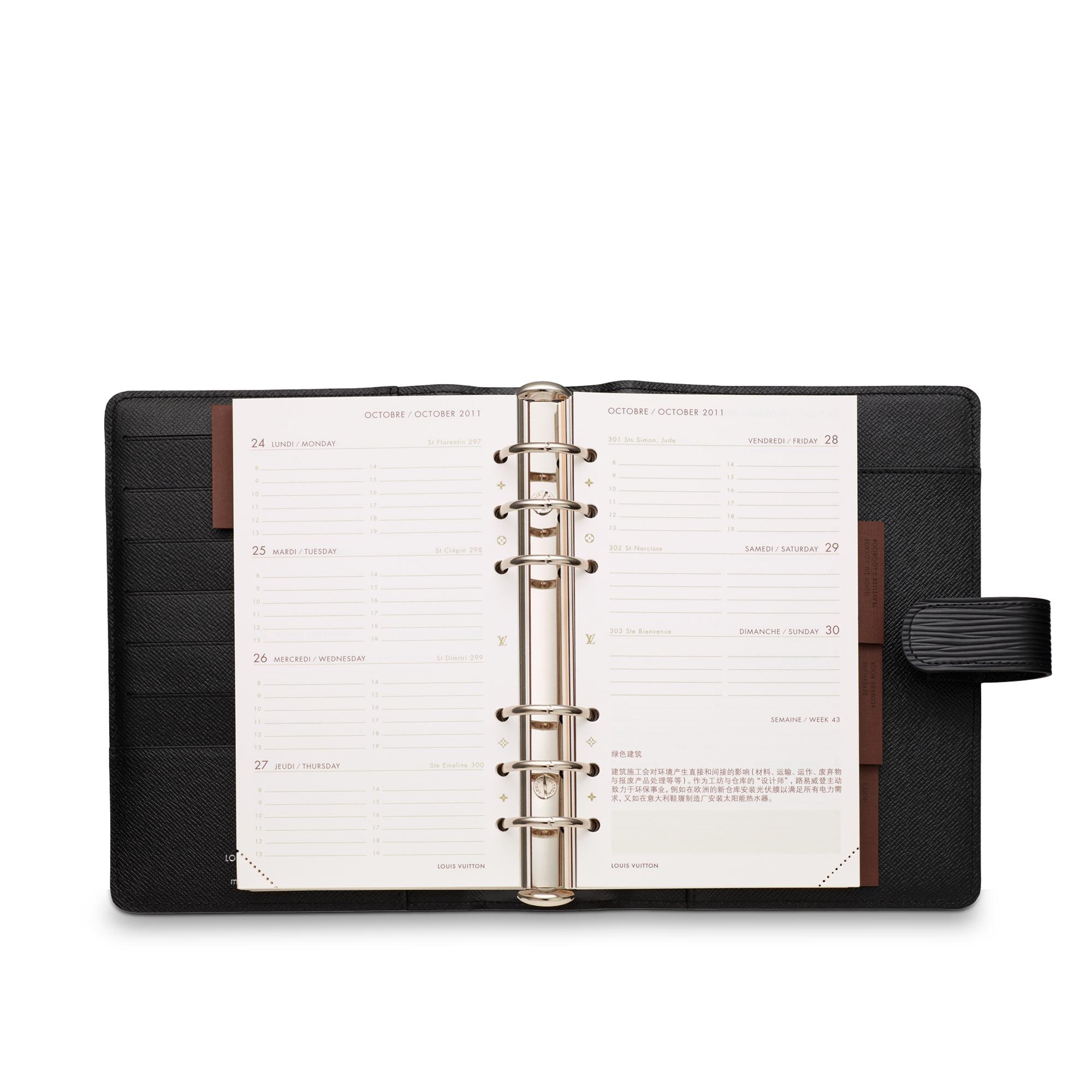 Agenda fonctionnel MM Epi Leder Taschen und Kleinlederwaren Lederwaren Personalisierung } | LOUIS VUITTON (Zoom)