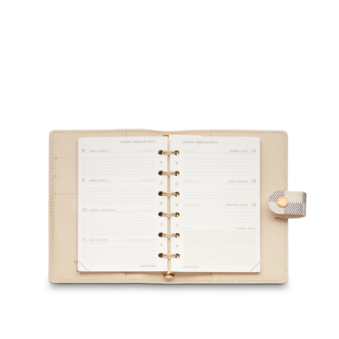 Agenda fonctionnel PM Damier Azur Canvas Taschen und Kleinlederwaren Lederwaren Personalisierung } | LOUIS VUITTON (Zoom)