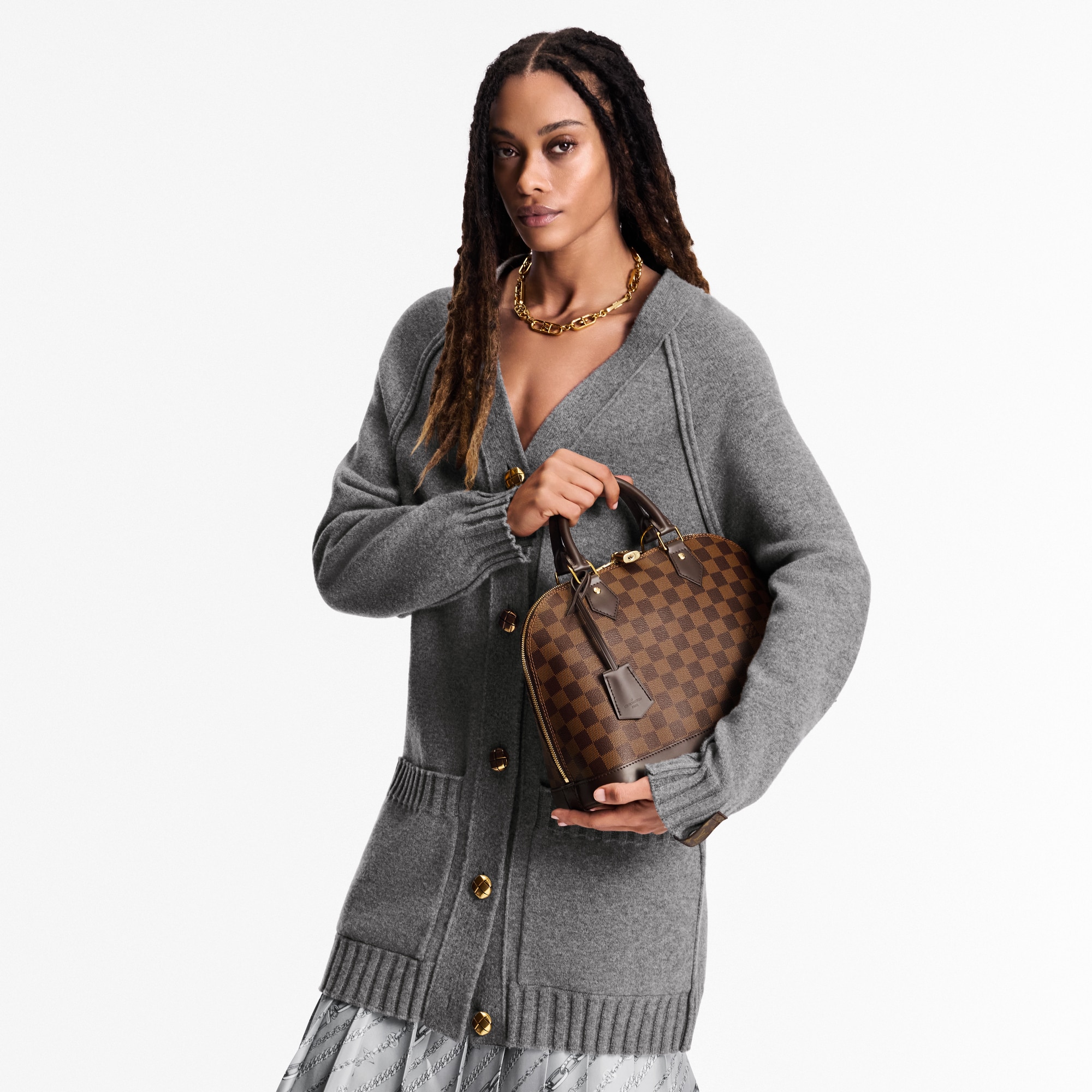 Alma PM Damier Ebene Canvas Damen Handtaschen Alle Handtaschen | LOUIS VUITTON (Zoom)