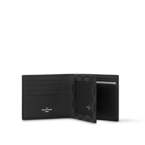 Amerigo Geldbörse Damier Graphite Canvas Herren Personalisierung Kleinlederwaren | LOUIS VUITTON (Zoom)