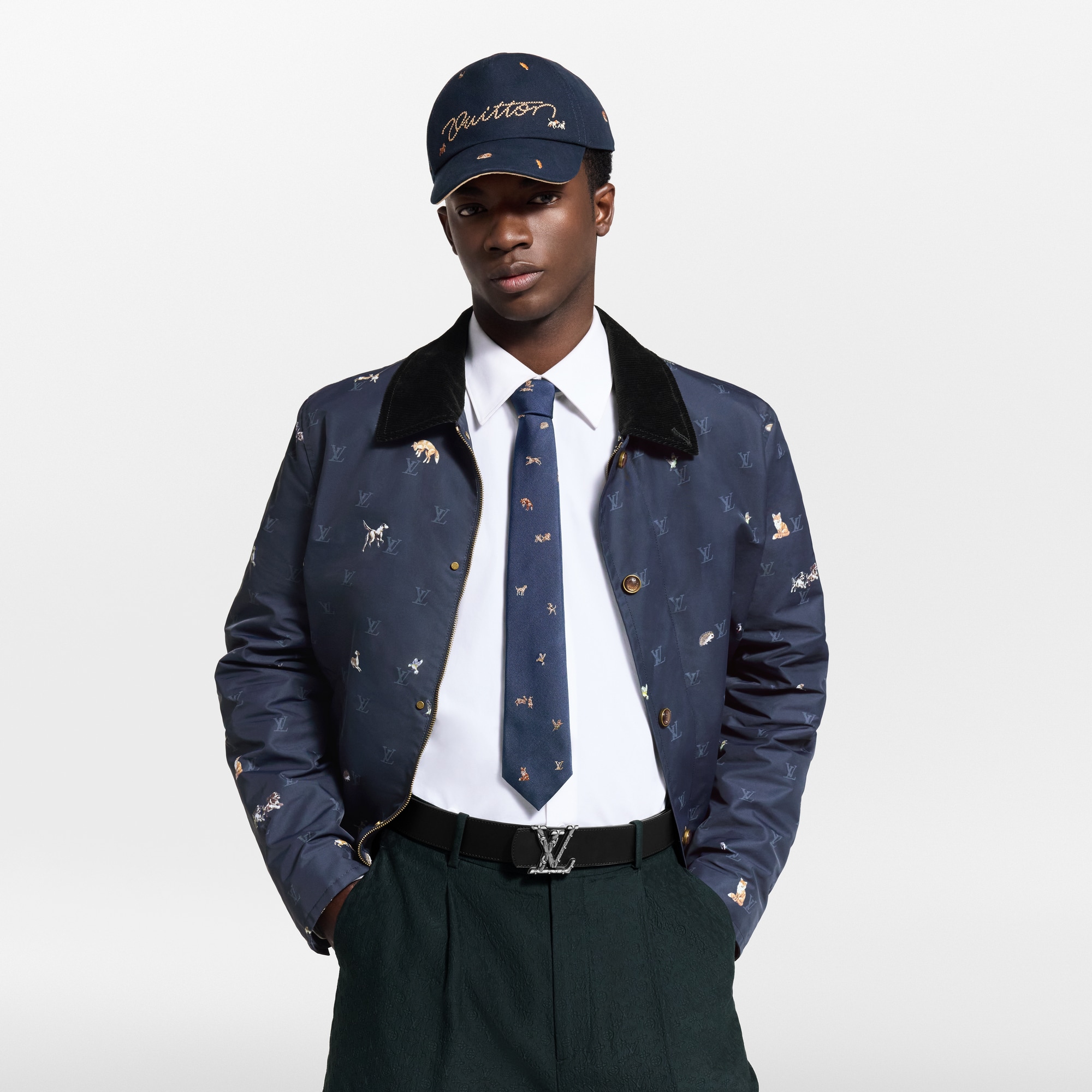 Animal Blason Krawatte S00 Herren Accessoires Krawatten und Einstecktücher  | LOUIS VUITTON (Zoom)