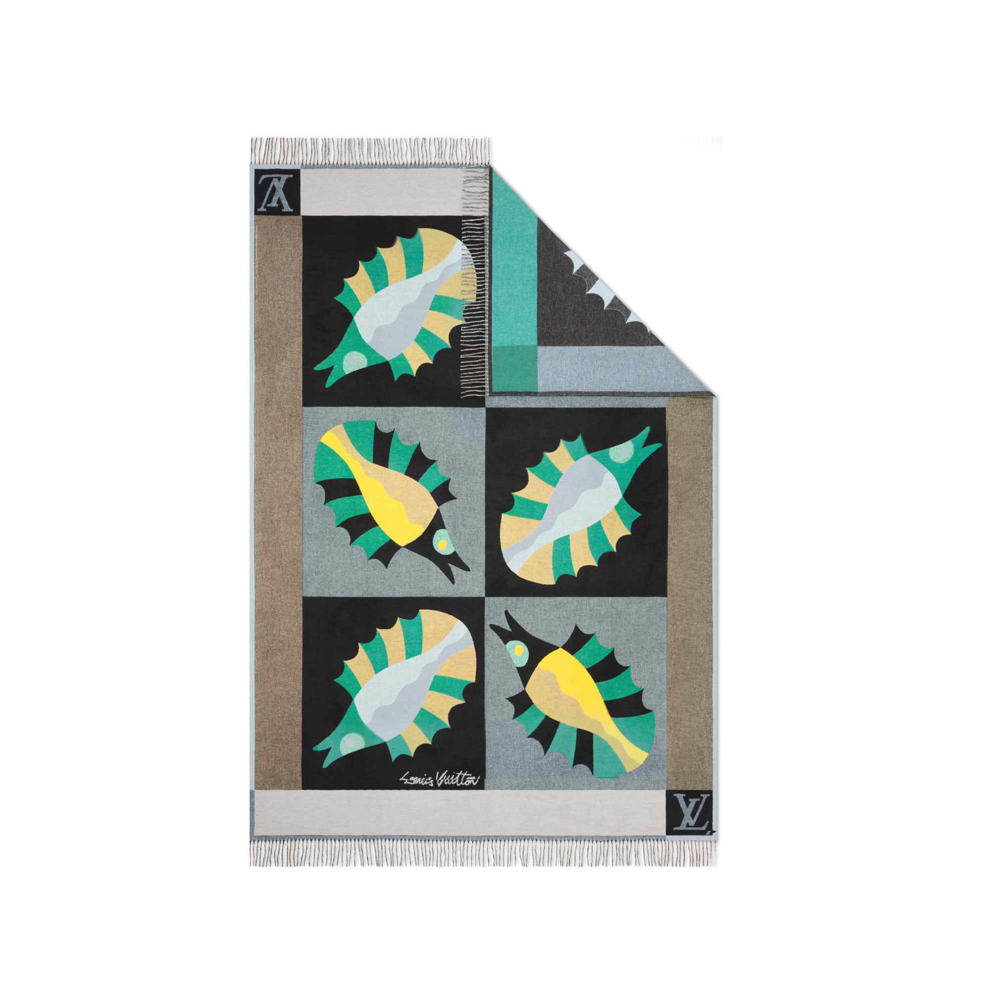 Animali Fantastici Fish Decke  Trunks, Reisen und Wohnen Wohnen und Art of Dining Wohntextilien | LOUIS VUITTON (Zoom)