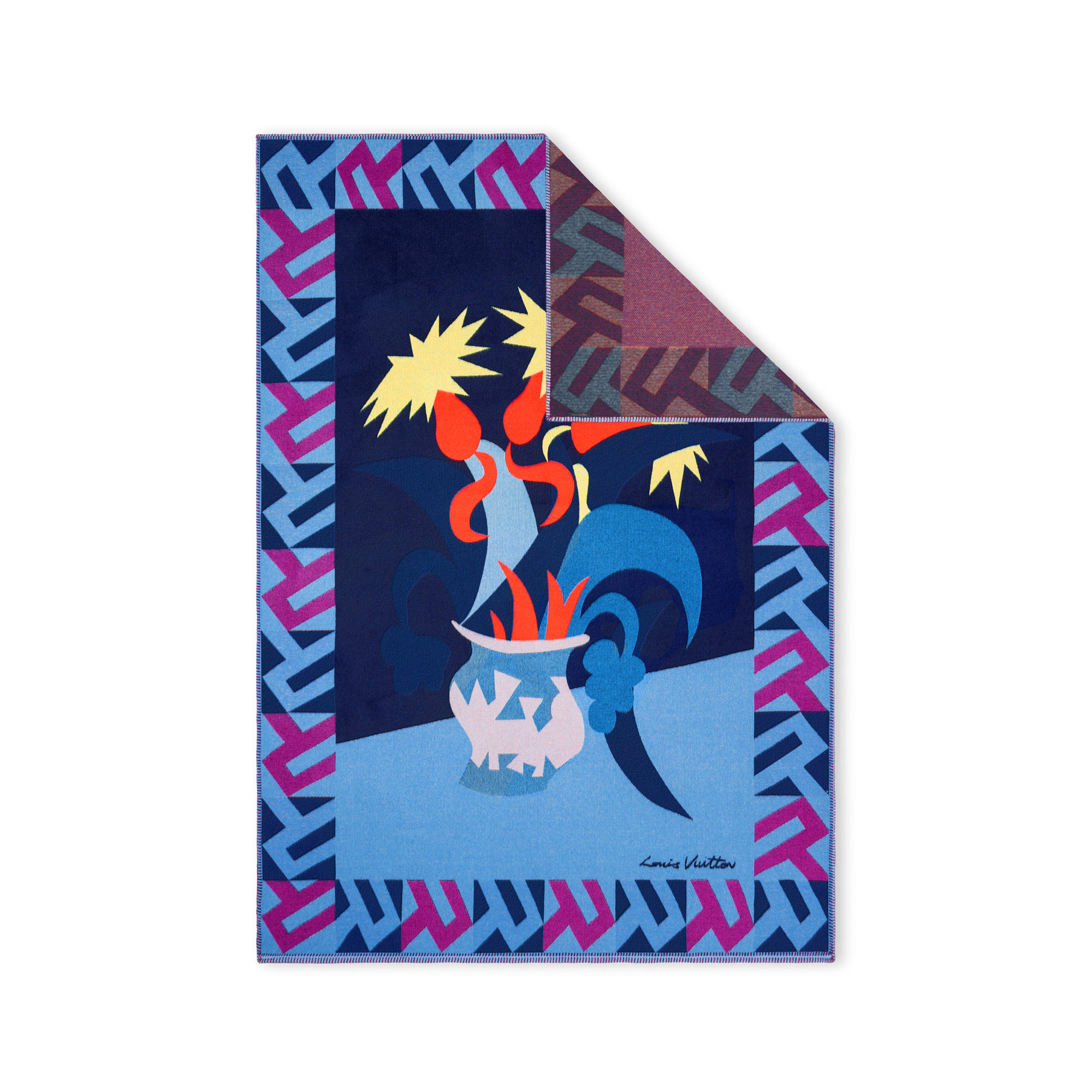 Animali Fantastici Flowers Decke  Trunks, Reisen und Wohnen Wohnen und Art of Dining Wohntextilien | LOUIS VUITTON (Zoom)