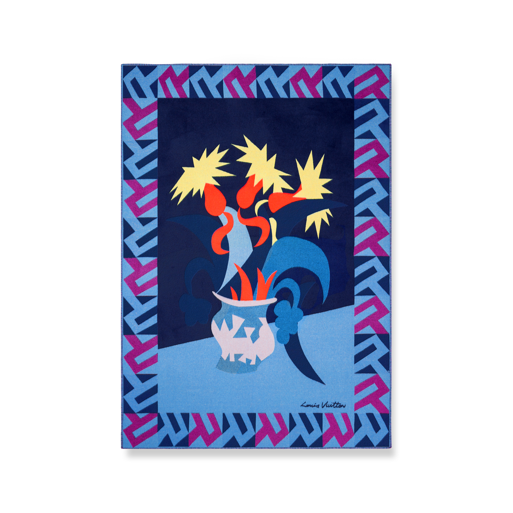 Animali Fantastici Flowers Decke  Trunks, Reisen und Wohnen Wohnen und Art of Dining Wohntextilien | LOUIS VUITTON (Zoom)