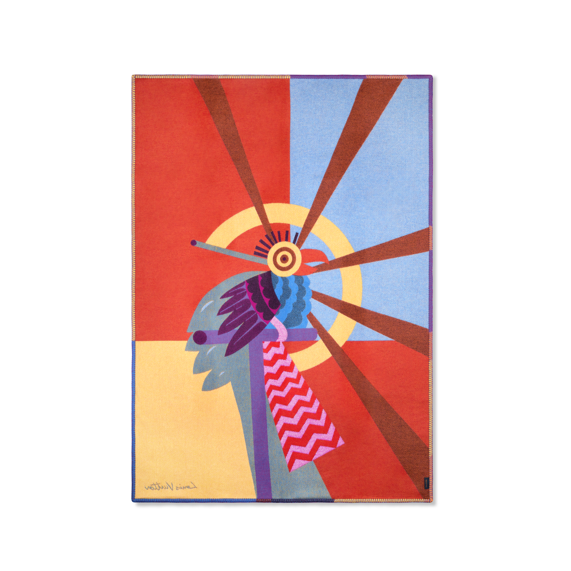 Animali Fantastici Parrot Decke  Trunks, Reisen und Wohnen Wohnen und Art of Dining Wohntextilien | LOUIS VUITTON (Zoom)