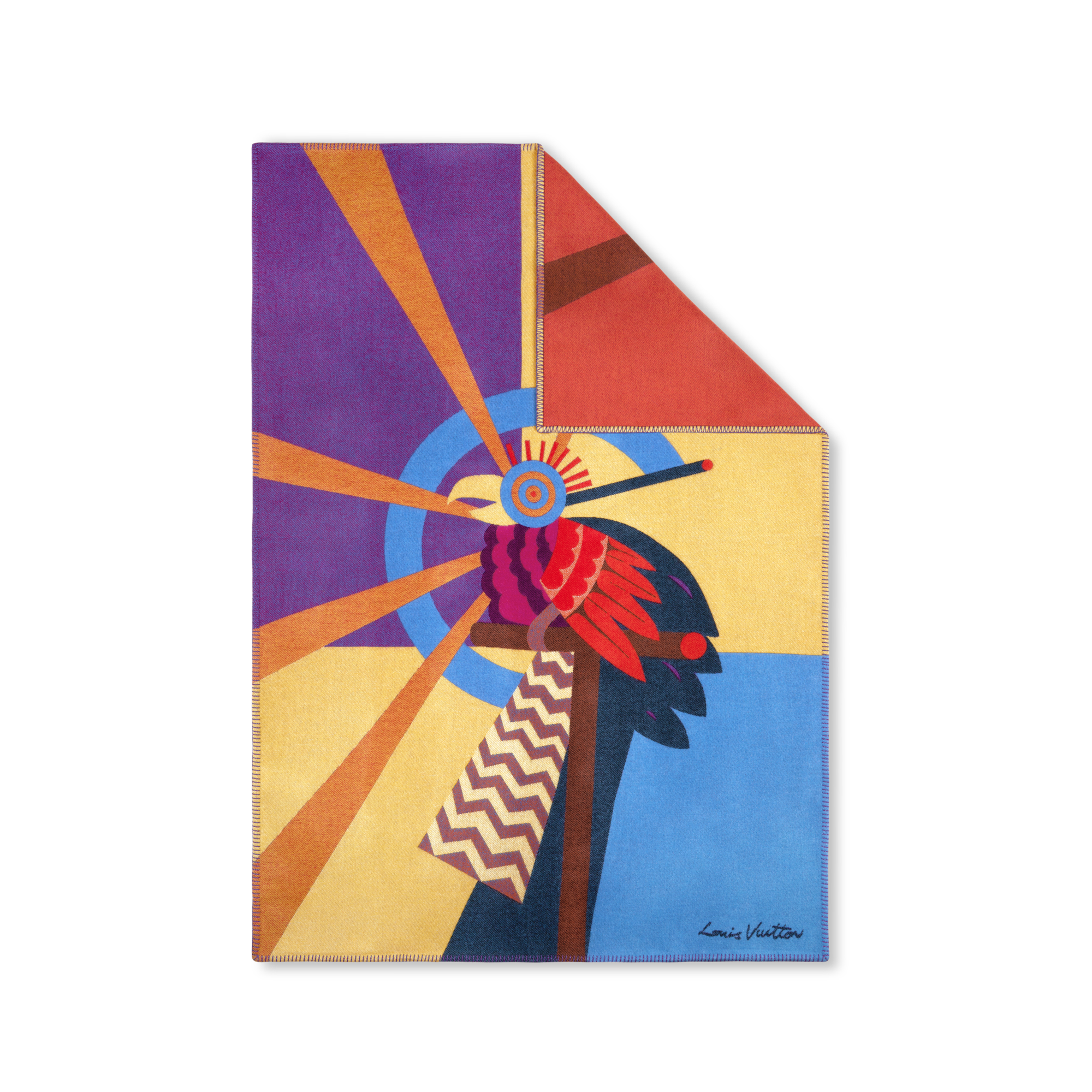 Animali Fantastici Parrot Decke  Trunks, Reisen und Wohnen Wohnen und Art of Dining Wohntextilien | LOUIS VUITTON (Zoom)