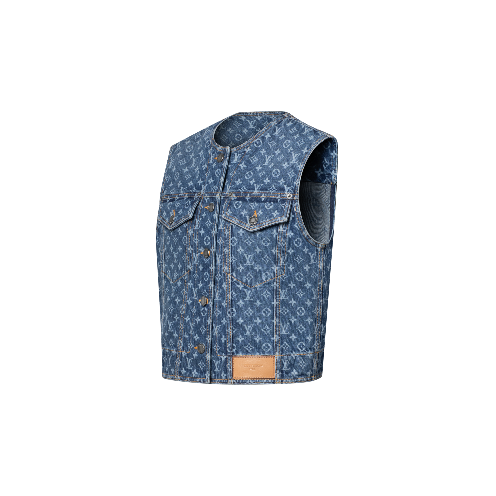 Ärmellose Jacke in Monogram Denim  Damen Ready to Wear Mäntel und Jacken | LOUIS VUITTON (Zoom)
