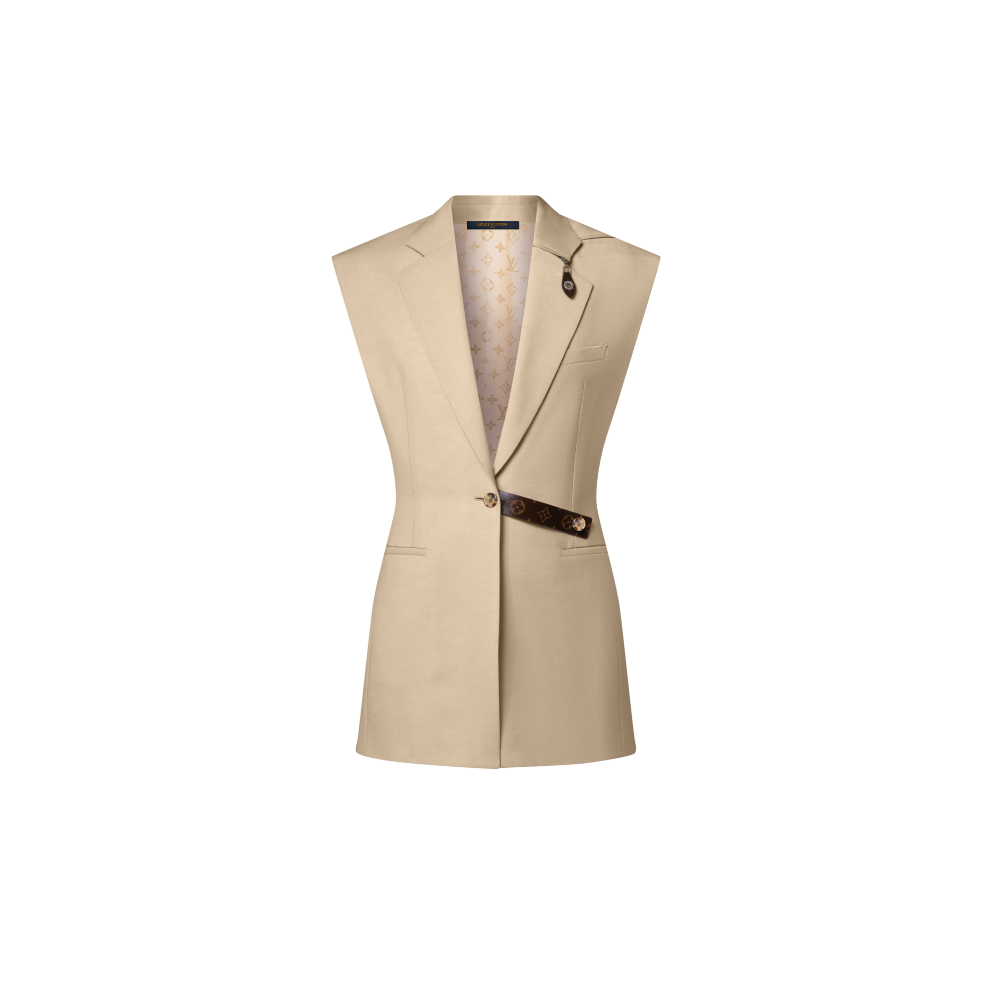 Ärmelloser Blazer mit Monogram-Detail  Damen Ready to Wear Mäntel und Jacken | LOUIS VUITTON (Zoom)
