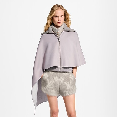 Asymmetrischer Cape-Mantel mit Mahina-Motiv Damen Ready to Wear Mäntel und Jacken | LOUIS VUITTON (Zoom)