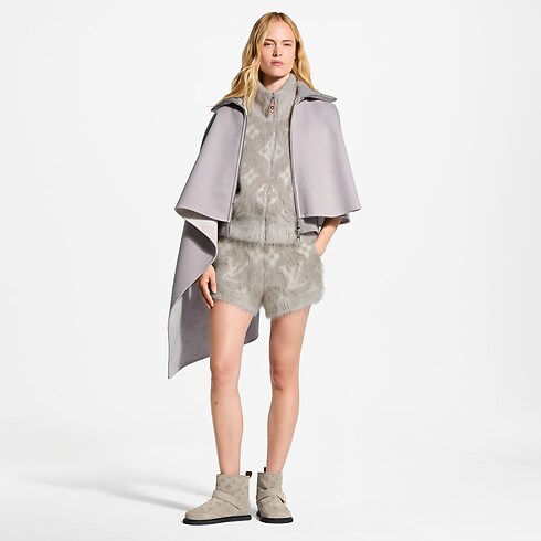 Asymmetrischer Cape-Mantel mit Mahina-Motiv Damen Ready to Wear Mäntel und Jacken | LOUIS VUITTON (Zoom)