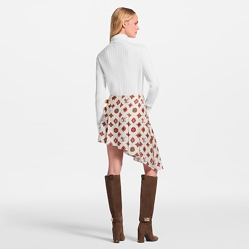 Asymmetrischer Rock mit Paisley Monogram-Motiv ambiance view