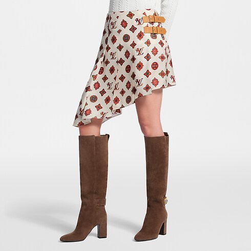 Asymmetrischer Rock mit Paisley Monogram-Motiv cropped view