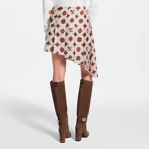 Asymmetrischer Rock mit Paisley Monogram-Motiv cropped worn view