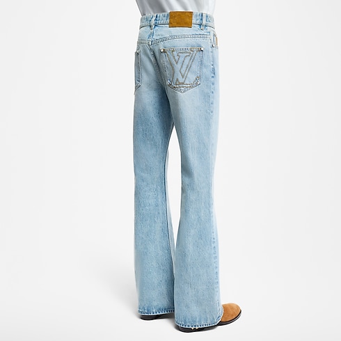 Ausgestellte Hose aus Denim  Herren Ready to Wear Denim | LOUIS VUITTON (Zoom)