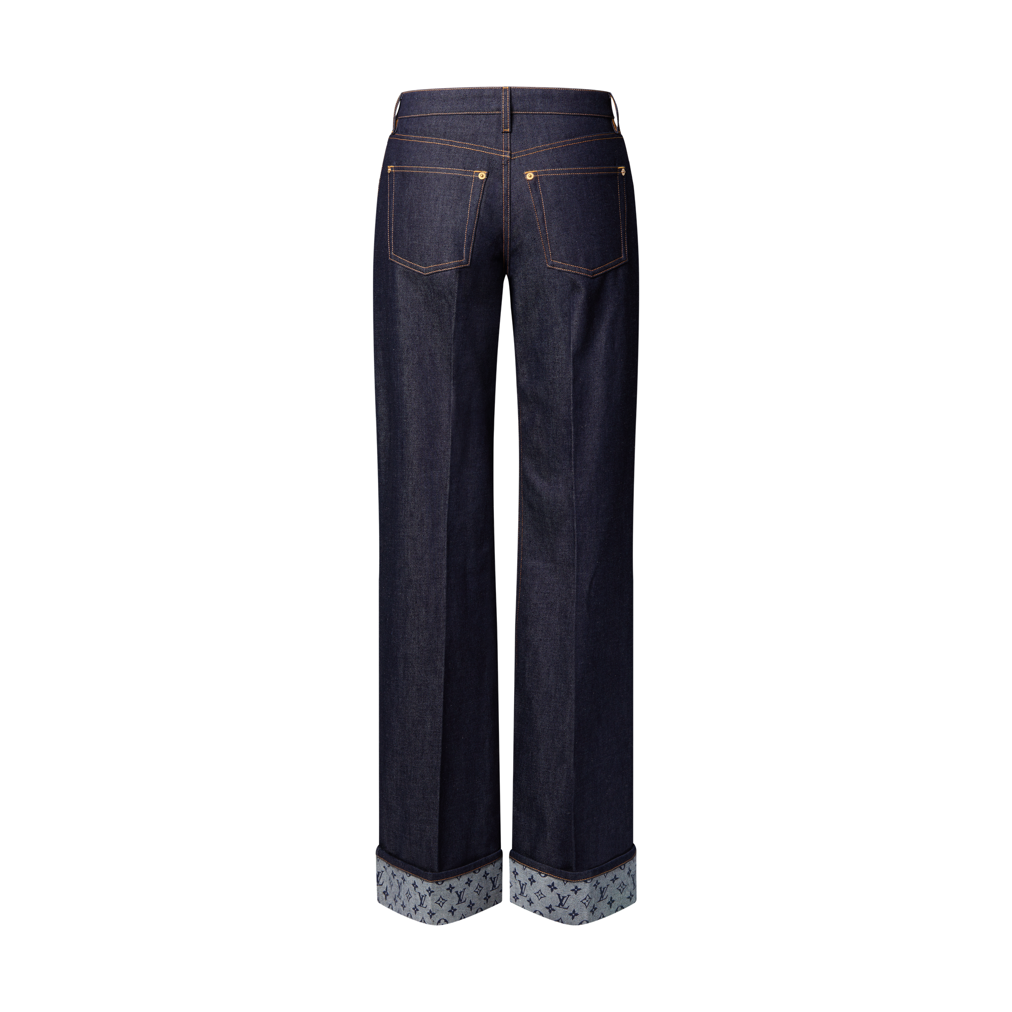 Ausgestellte Jeans mit Bündchen am Saum  Damen Ready to Wear Hosen | LOUIS VUITTON (Zoom)