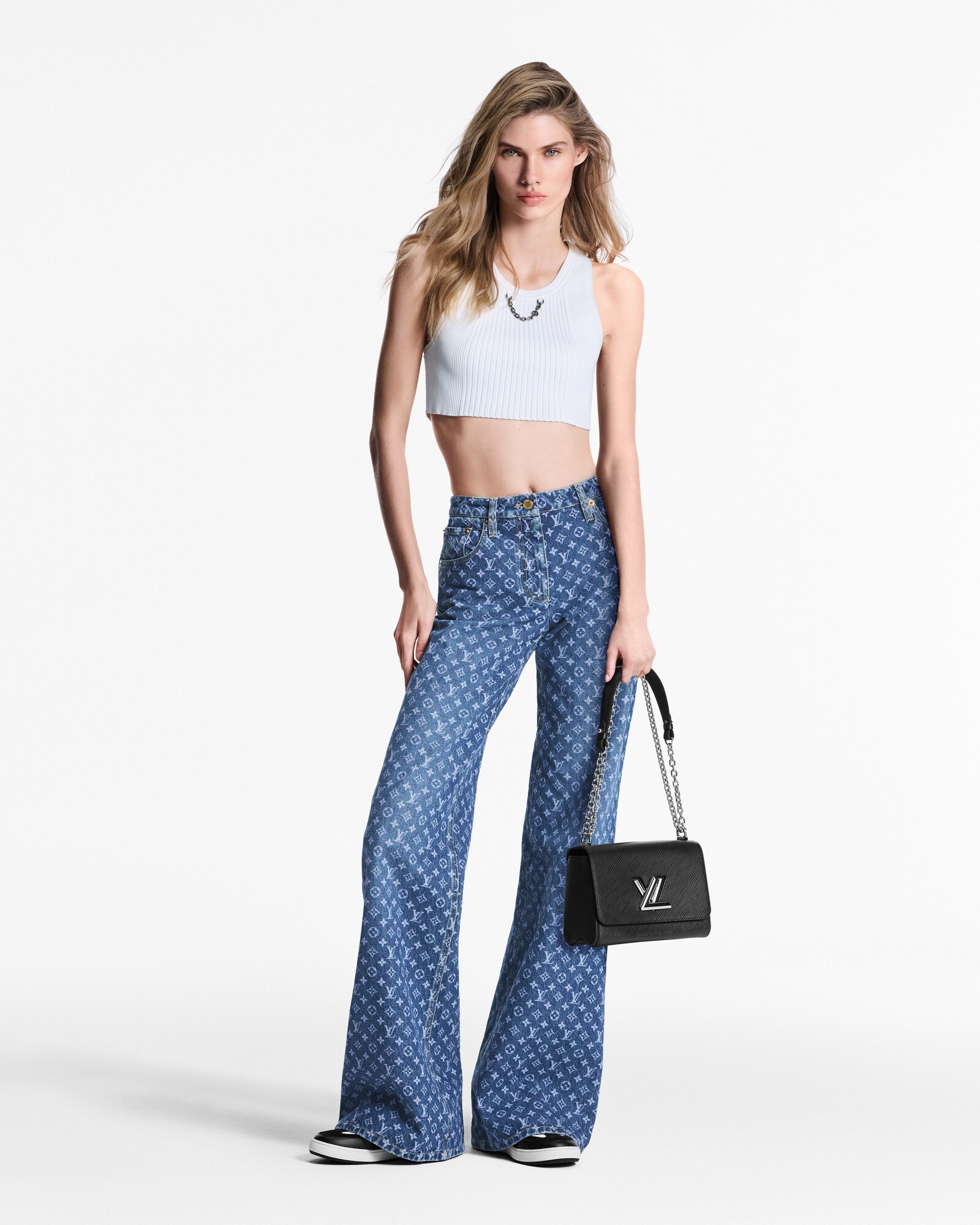 Ausgestellte Jeans mit Monogram  Damen Ready to Wear Hosen | LOUIS VUITTON (Zoom)