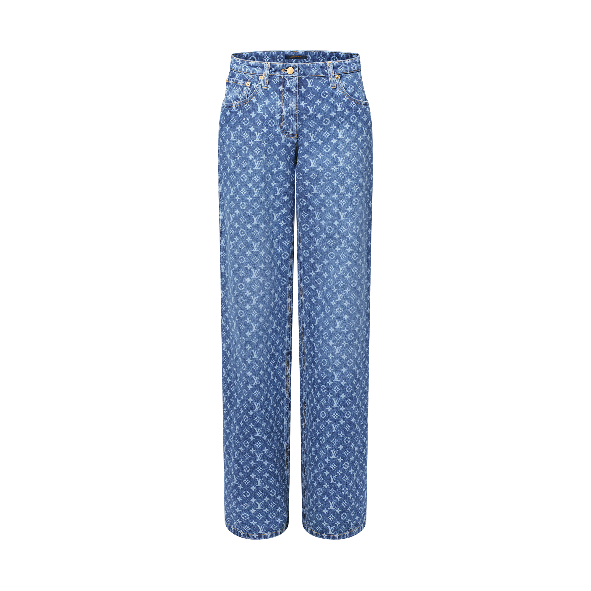 Ausgestellte Jeans mit Monogram  Damen Ready to Wear Hosen | LOUIS VUITTON (Zoom)