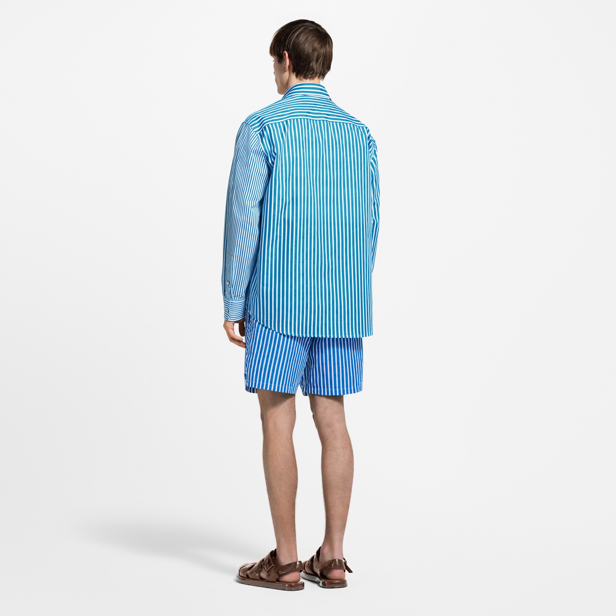 Badeshorts mit Streifen und Monogram-Motiv  Herren Ready to Wear Bademode | LOUIS VUITTON (Zoom)