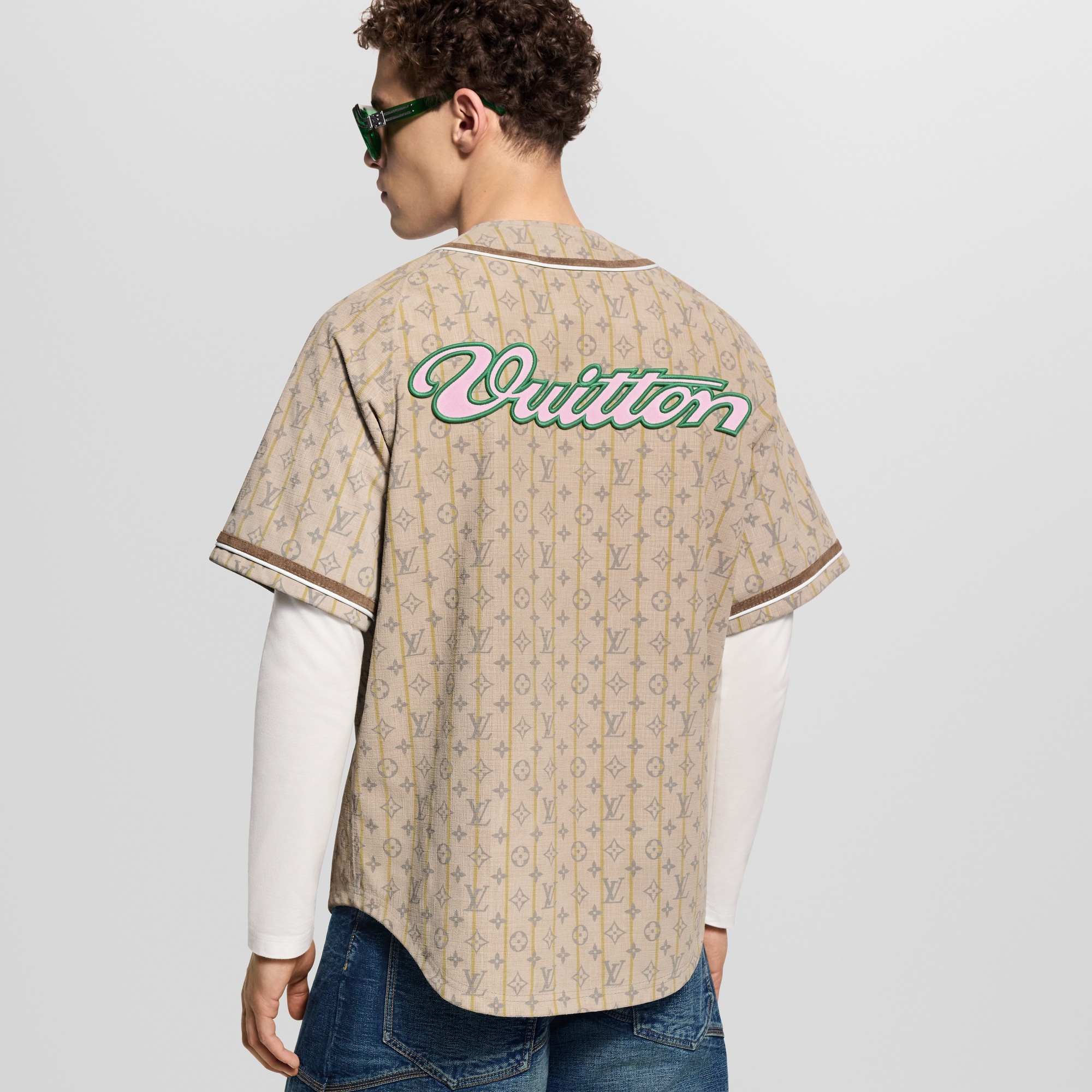 Baseball-Hemd aus Leder  Herren Ready to Wear Vollständige Ready to Wear | LOUIS VUITTON (Zoom)