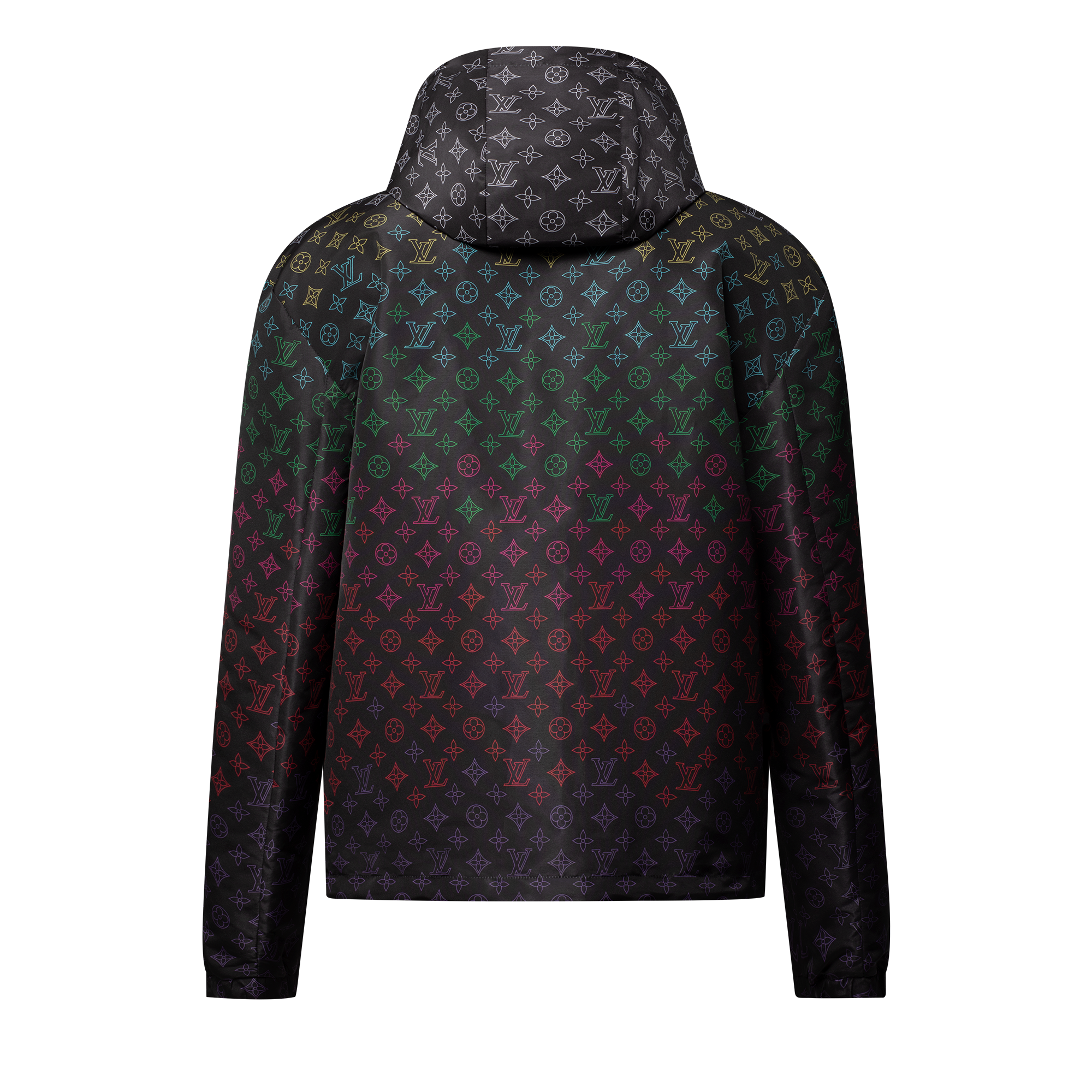 Bedruckte Windjacke mit Monogram-Blüten und Farbverlauf  Herren Ready to Wear Jacken und Mäntel | LOUIS VUITTON (Zoom)
