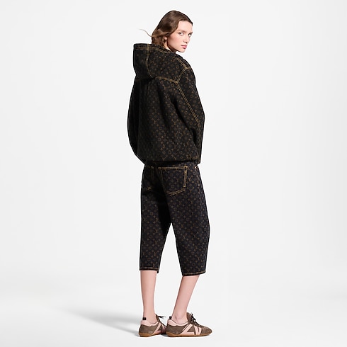 Bermudas aus Denim mit Monogram-Motiv Damen Ready to Wear Röcke und Shorts | LOUIS VUITTON (Zoom)