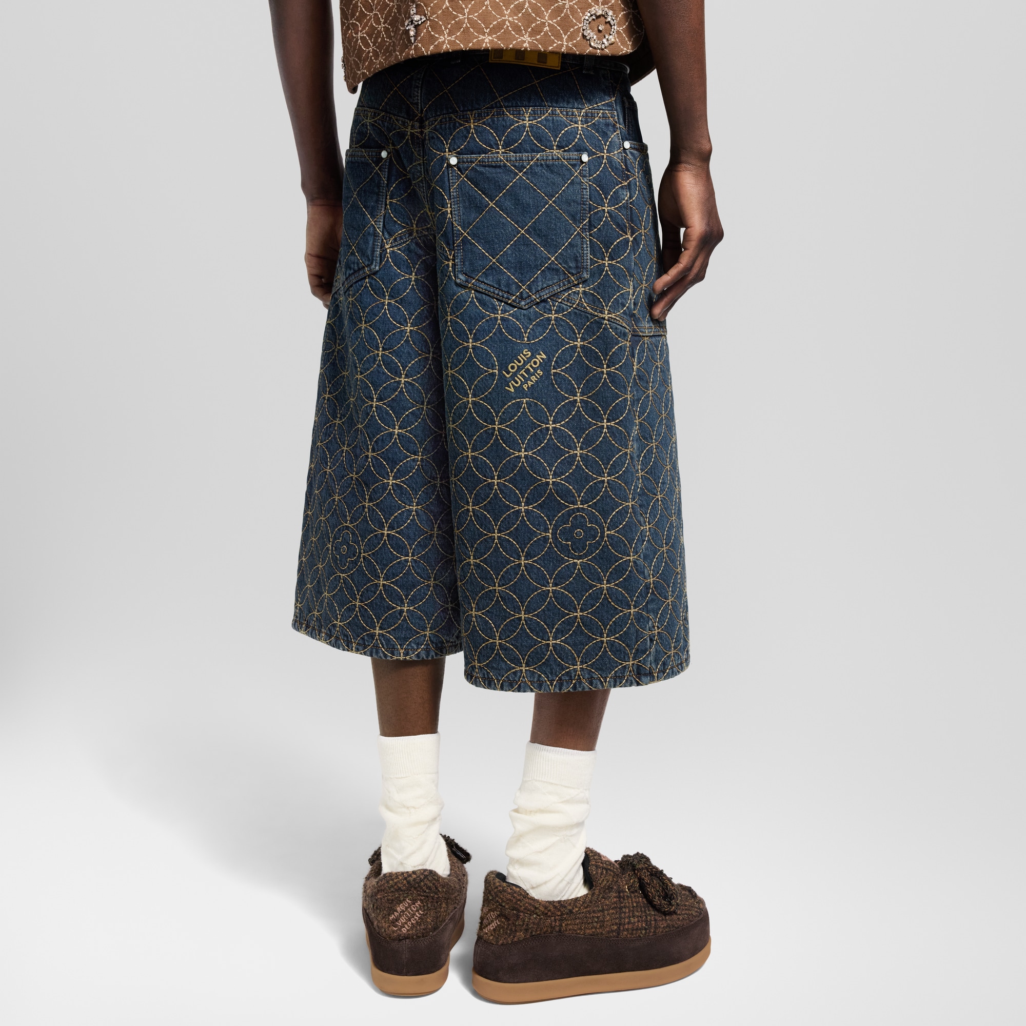 Bestickte Shorts im Workwear-Stil  Herren Ready to Wear Denim | LOUIS VUITTON (Zoom)