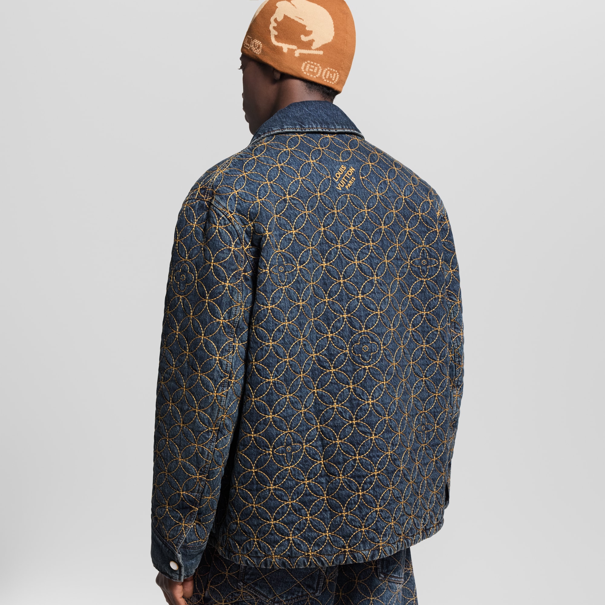 Bestickter Blouson aus Denim  Herren Ready to Wear Jacken und Mäntel | LOUIS VUITTON (Zoom)