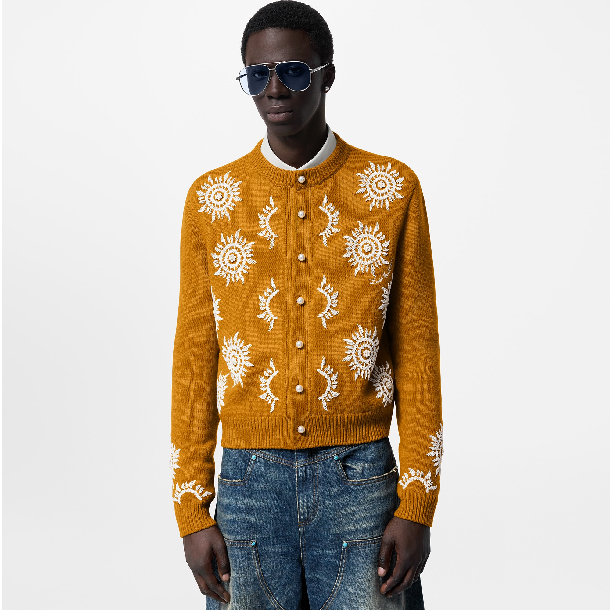 Bestickter Cardigan aus Merinowolle  Herren Ready to Wear Strick und Sweatshirts | LOUIS VUITTON (Zoom)
