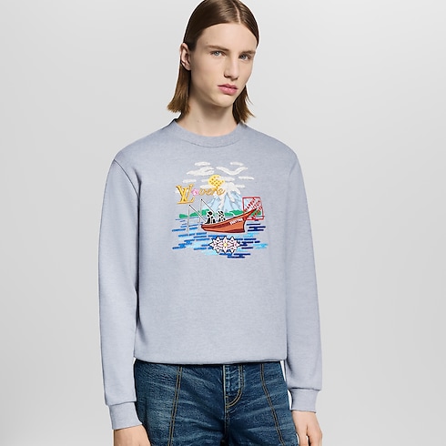 Besticktes Sweatshirt Herren Ready to Wear Vollständige Ready to Wear | LOUIS VUITTON (Zoom)
