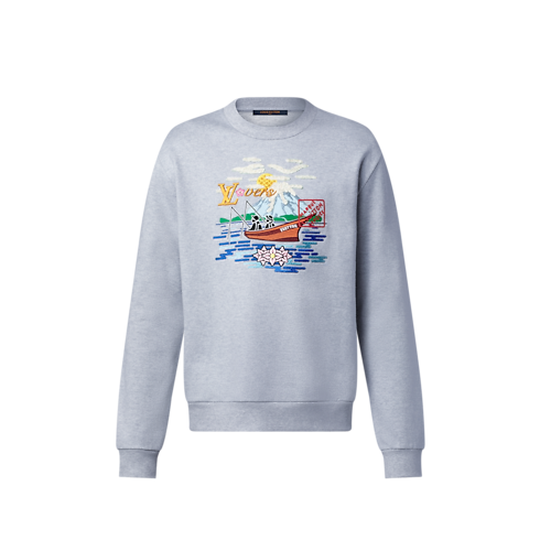 Bomberjacke aus Denim mit Patchwork-Motiv Herren Ready to Wear Jacken und Mäntel | LOUIS VUITTON