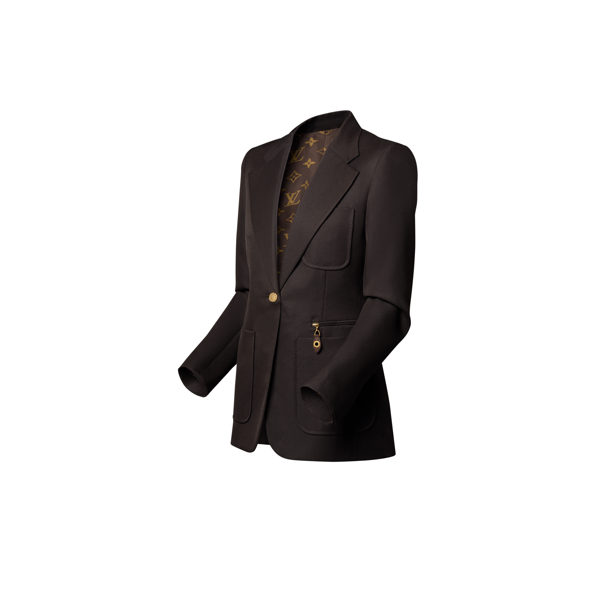 Blazer im Preppy-Stil aus technischer Gabardine  Damen Ready to Wear Mäntel und Jacken | LOUIS VUITTON (Zoom)