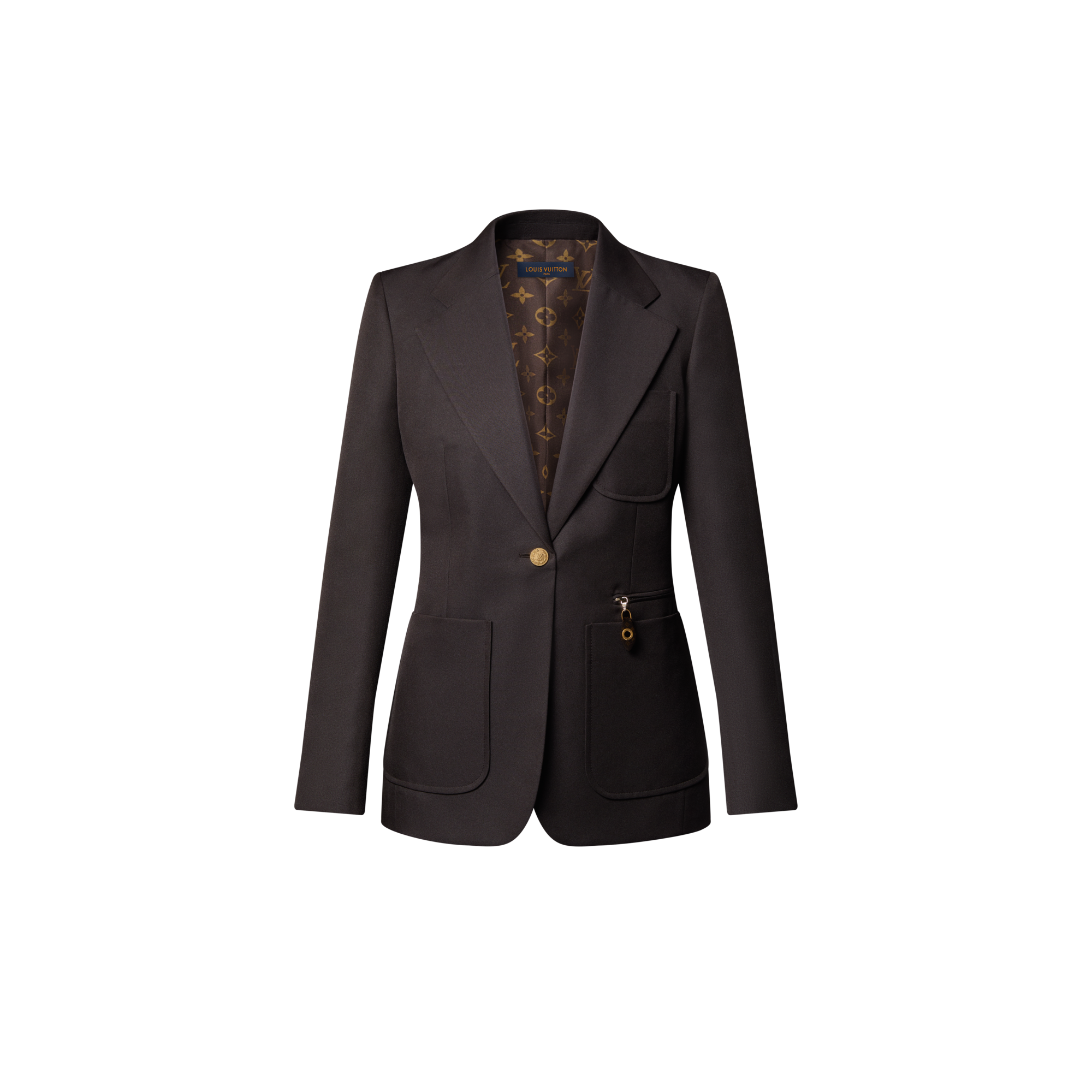 Blazer im Preppy-Stil aus technischer Gabardine  Damen Ready to Wear Mäntel und Jacken | LOUIS VUITTON (Zoom)
