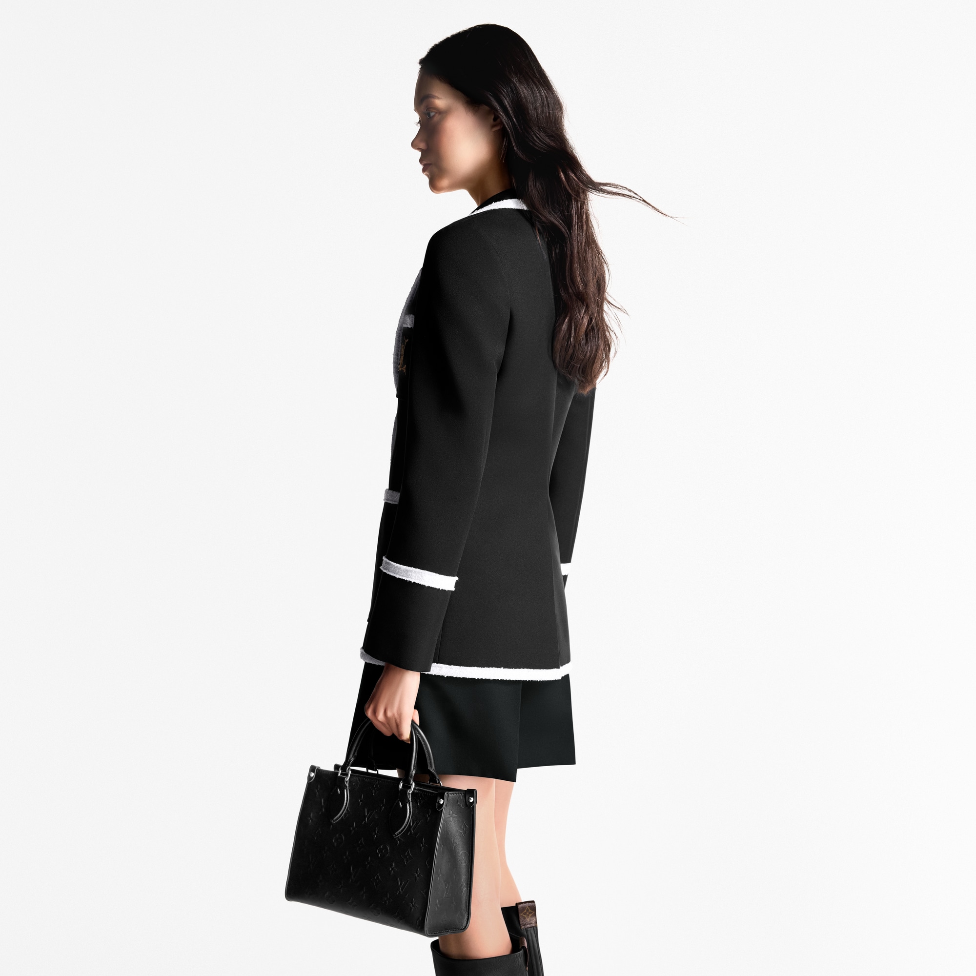 Blazer im Preppy-Stil mit Besatz aus Tweed  Damen Ready to Wear Mäntel und Jacken | LOUIS VUITTON (Zoom)