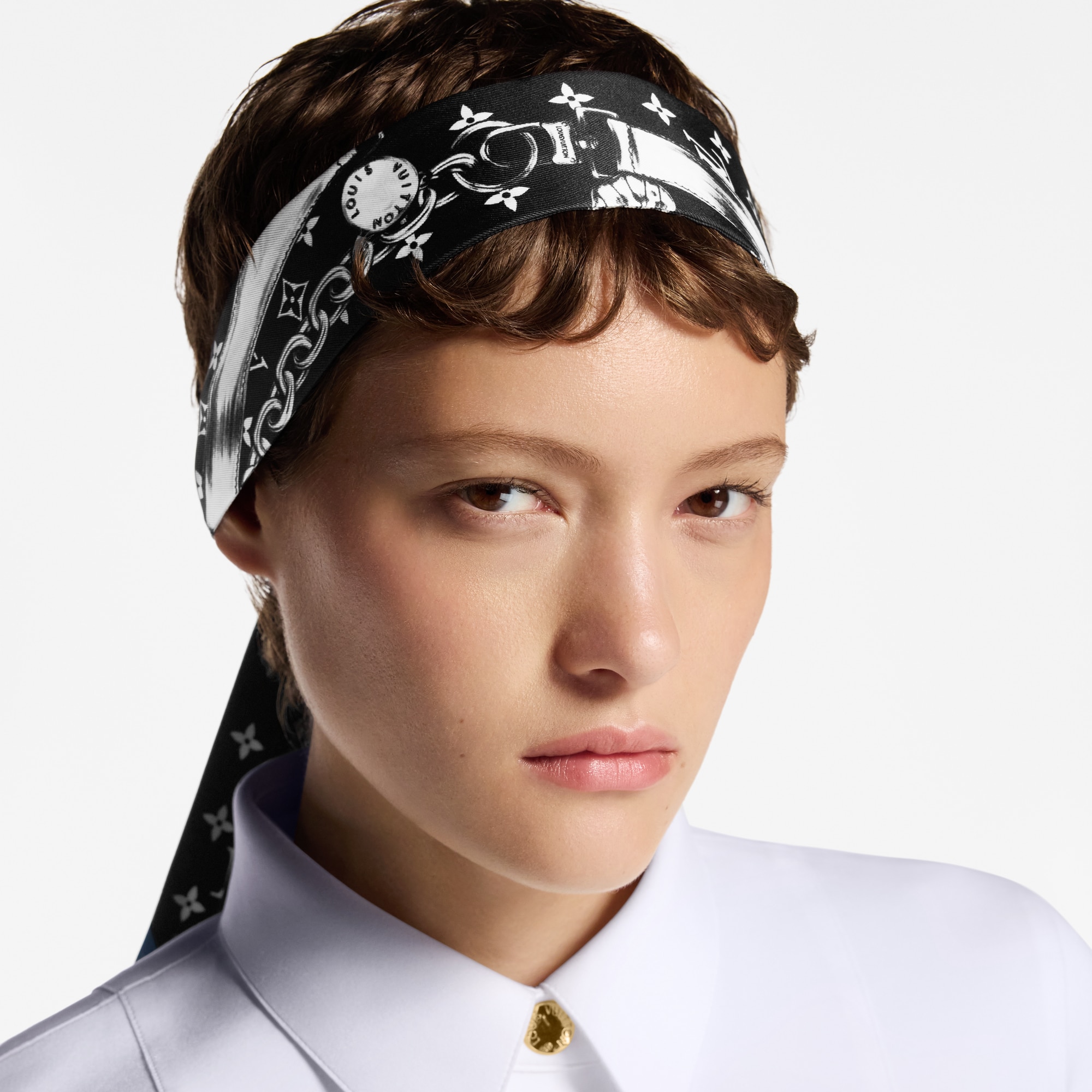 Blooming Monogram BB Bandeau S00 Damen Accessoires Seidentücher und Bandeaus | LOUIS VUITTON (Zoom)