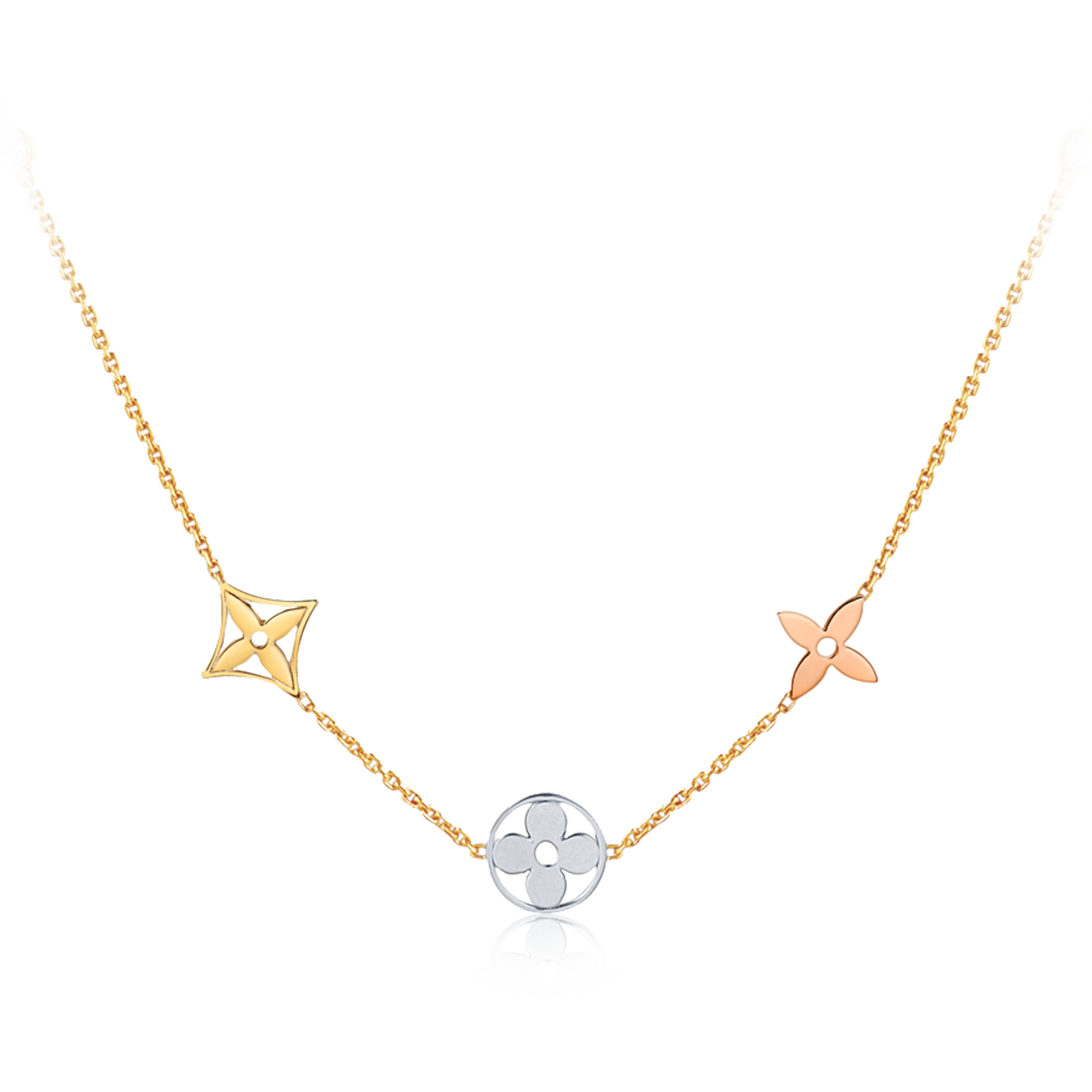Blossom Halskette, in drei Goldtönen mit Diamanten  Schmuck Kategorien Alle Schmuckstücke | LOUIS VUITTON (Zoom)