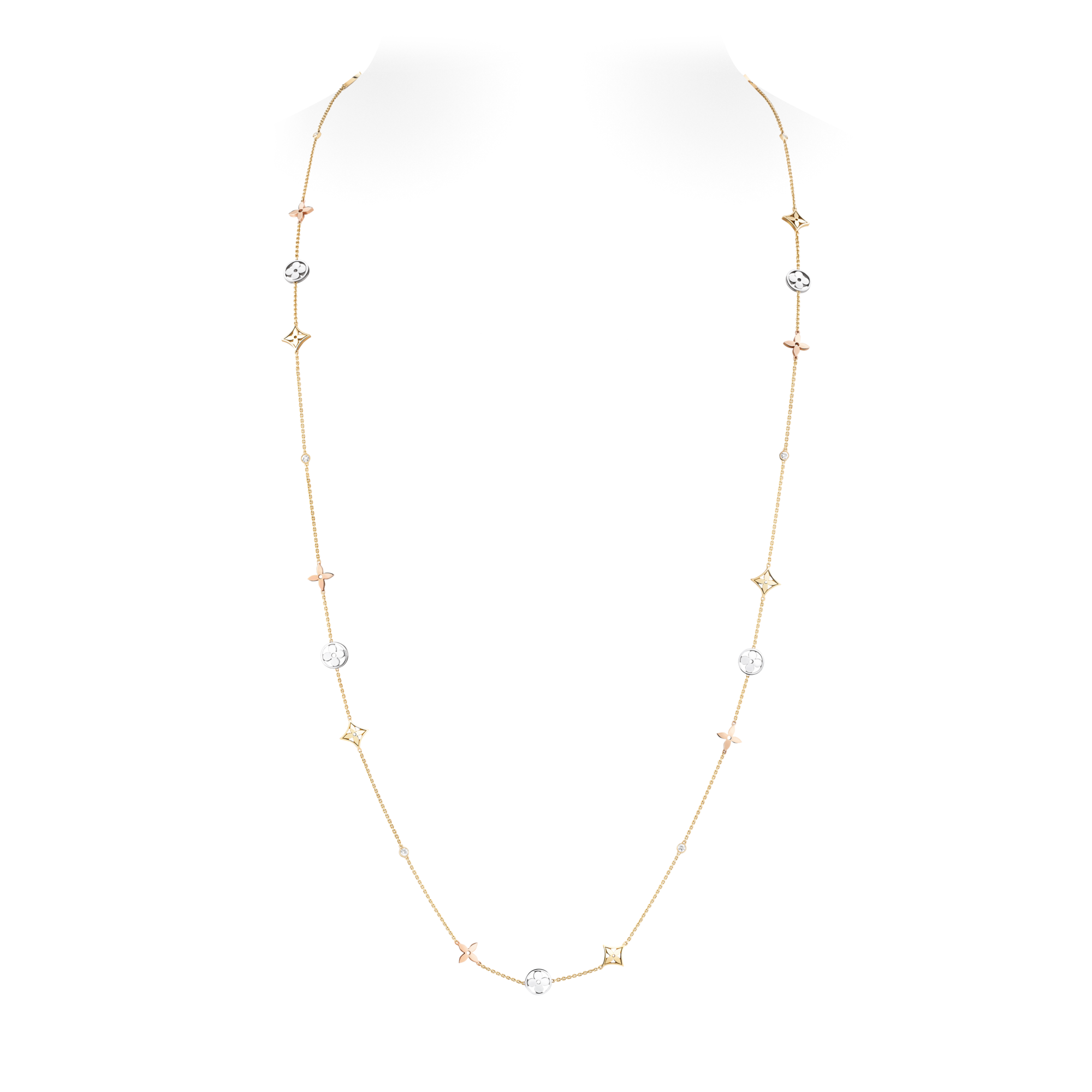 Blossom Halskette, in drei Goldtönen mit Diamanten  Schmuck Kategorien Alle Schmuckstücke | LOUIS VUITTON (Zoom)