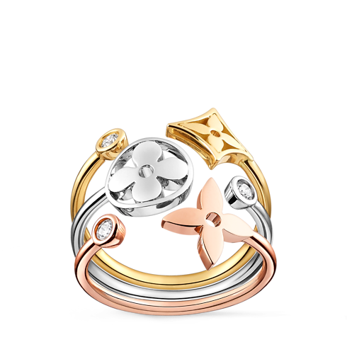 Blossom Ring, in drei Goldtönen mit Diamanten Schmuck Kategorien Alle Schmuckstücke | LOUIS VUITTON (Zoom)