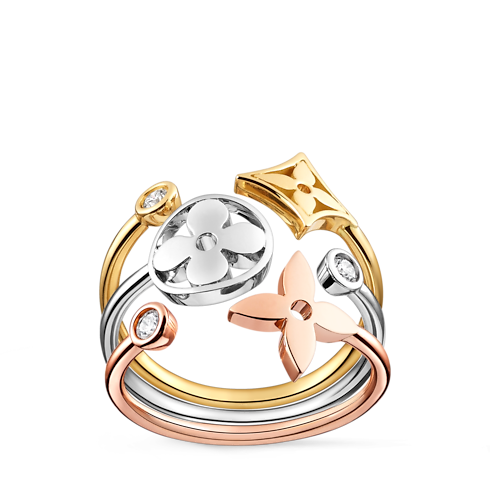 Blossom Ring, in drei Goldtönen mit Diamanten Schmuck Kategorien Alle Schmuckstücke | LOUIS VUITTON (Zoom)