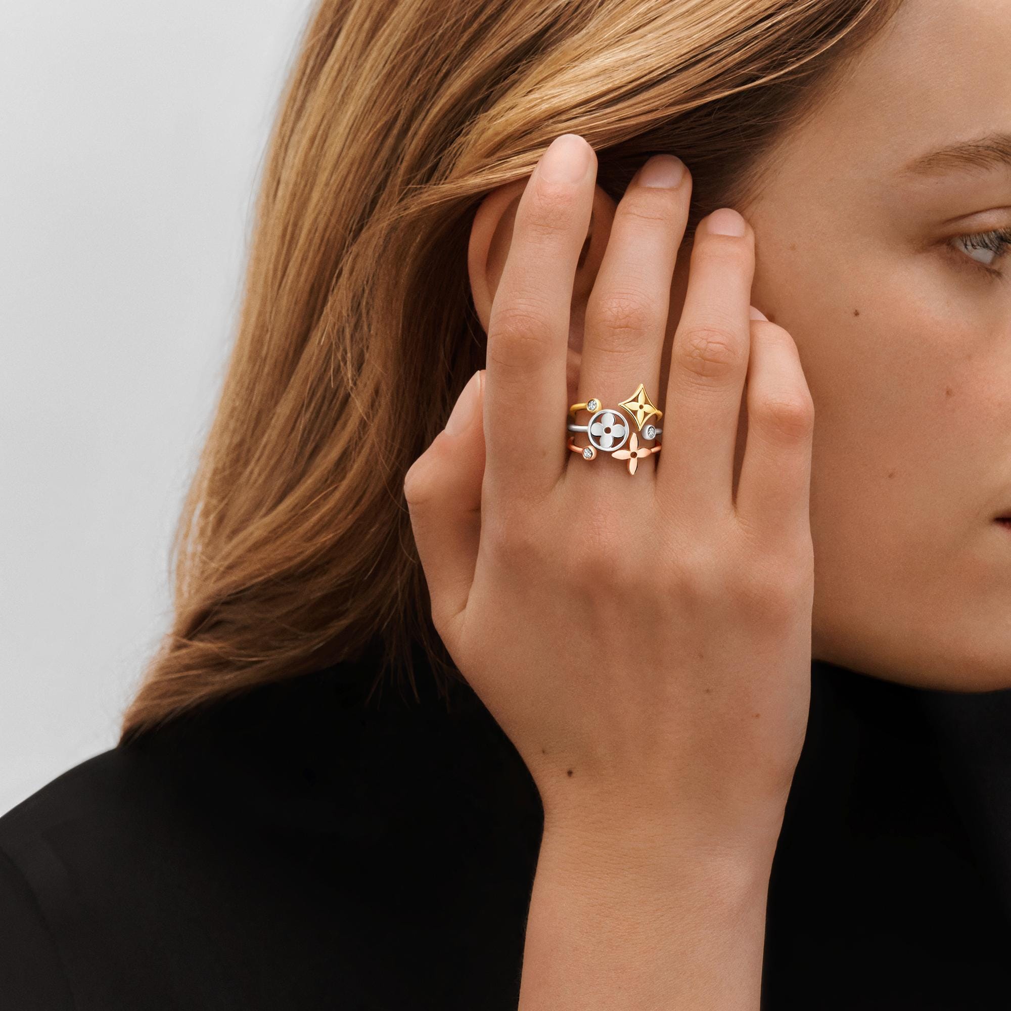 Blossom Ring, in drei Goldtönen mit Diamanten  Schmuck Kategorien Alle Schmuckstücke | LOUIS VUITTON (Zoom)