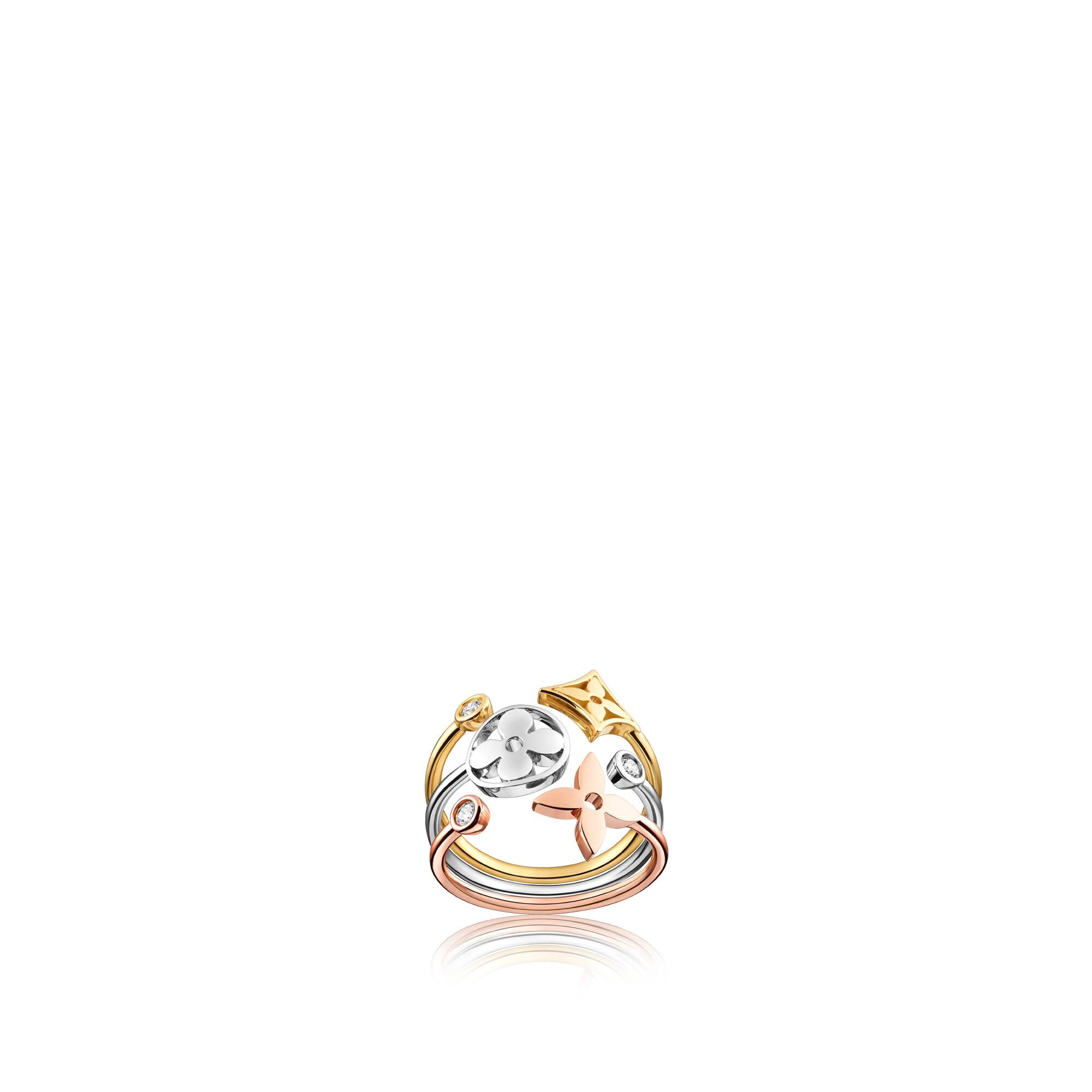 Blossom Ring, in drei Goldtönen mit Diamanten  Schmuck Kategorien Alle Schmuckstücke | LOUIS VUITTON (Zoom)
