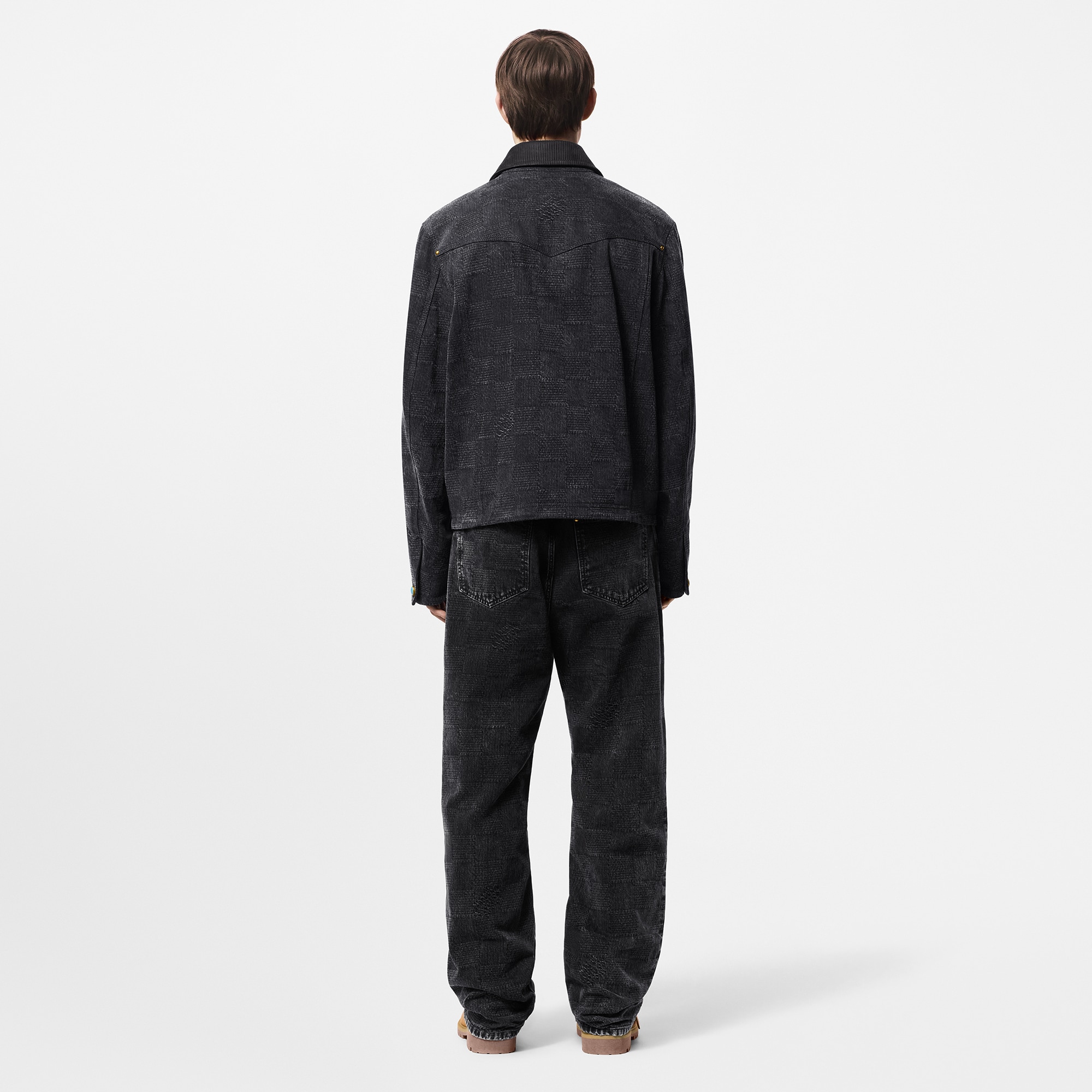Blouson aus Baumwolle im Workwear-Stil mit Damier-Motiv  Herren Ready to Wear Jacken und Mäntel | LOUIS VUITTON (Zoom)