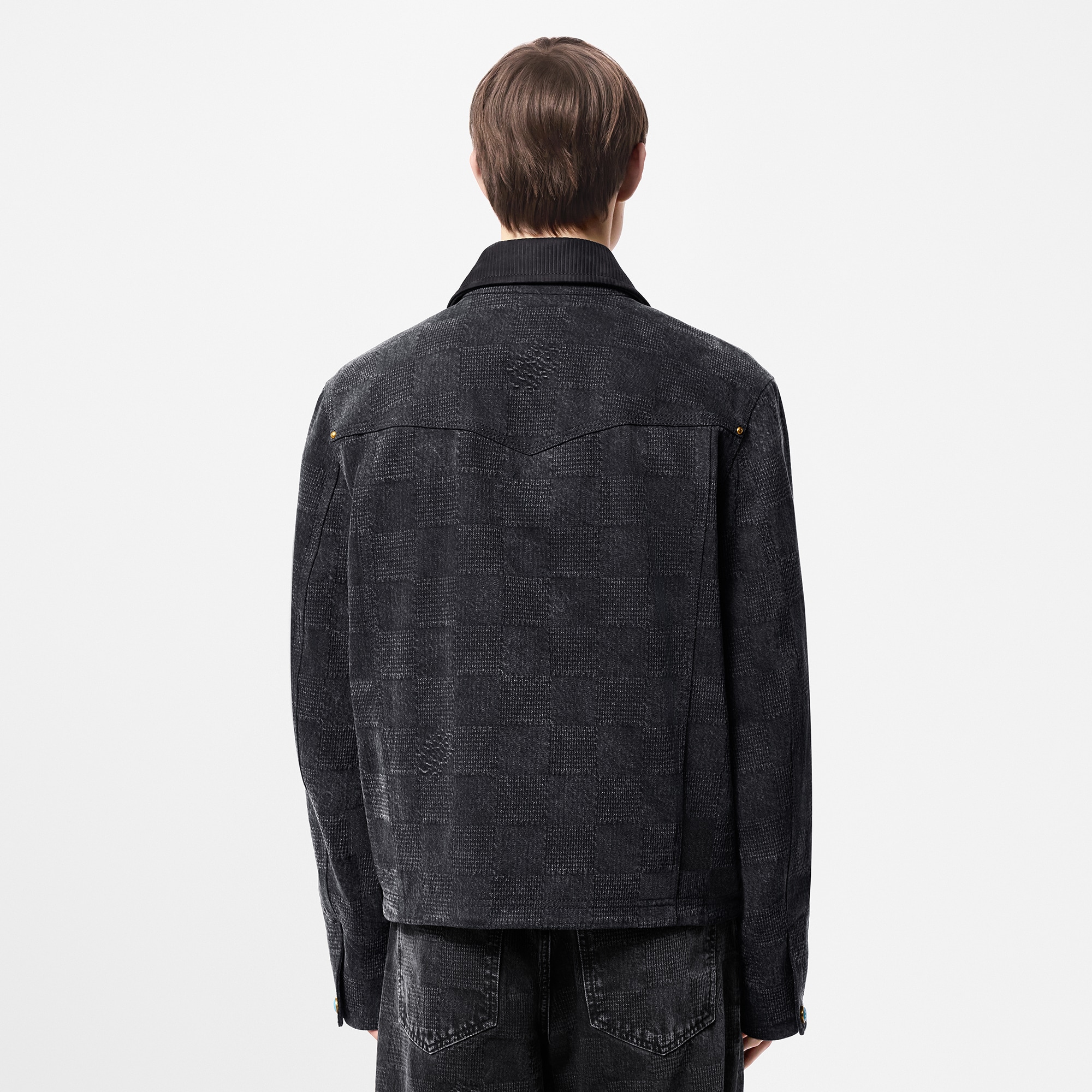 Blouson aus Baumwolle im Workwear-Stil mit Damier-Motiv  Herren Ready to Wear Jacken und Mäntel | LOUIS VUITTON (Zoom)