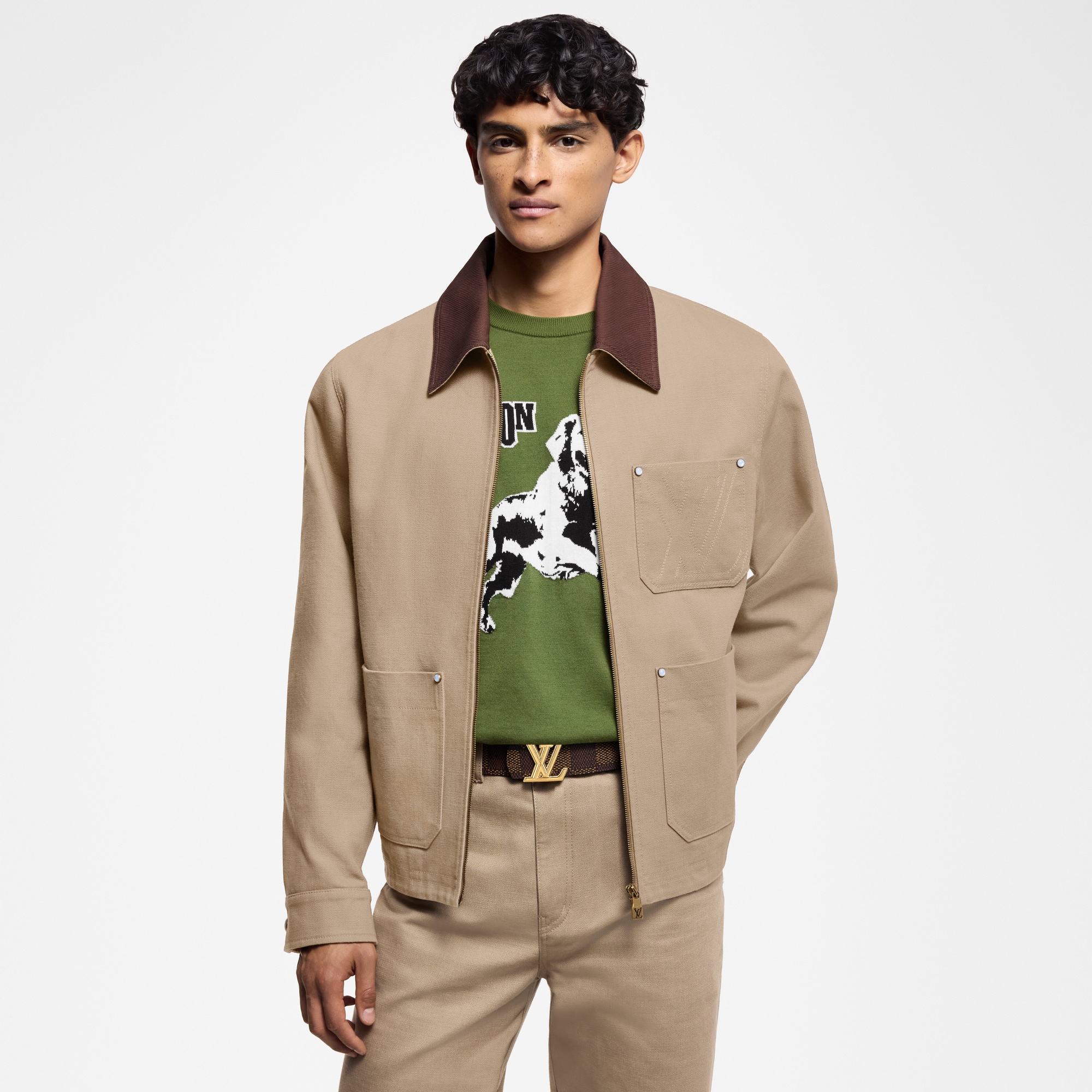 Blouson aus Baumwolle und Canvas im Workwear-Stil  Herren Ready to Wear Jacken und Mäntel | LOUIS VUITTON (Zoom)