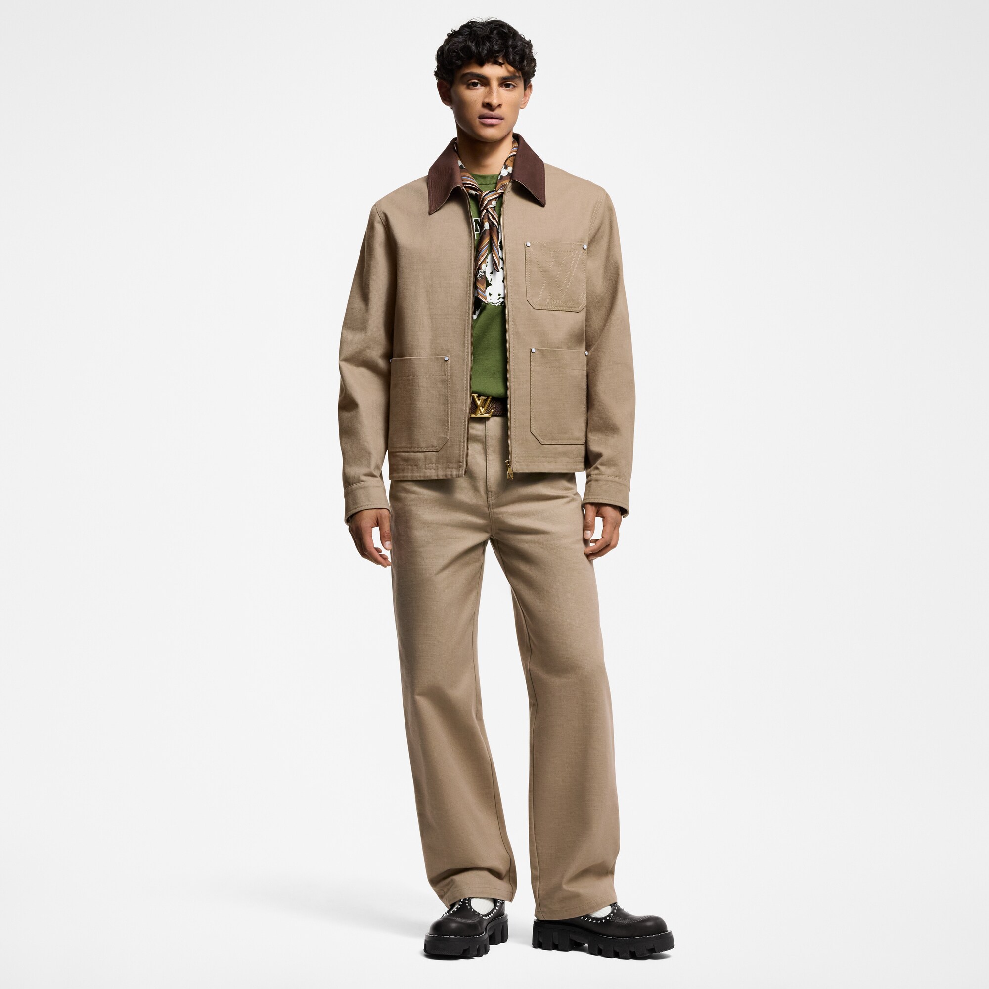 Blouson aus Baumwolle und Canvas im Workwear-Stil  Herren Ready to Wear Jacken und Mäntel | LOUIS VUITTON (Zoom)