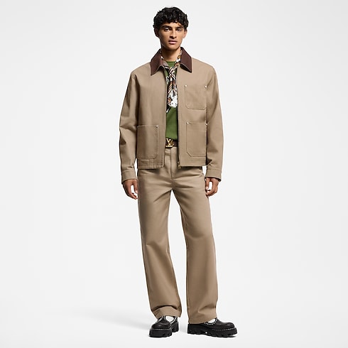 Blouson aus Baumwolle und Canvas im Workwear-Stil Herren Ready to Wear Jacken und Mäntel | LOUIS VUITTON (Zoom)