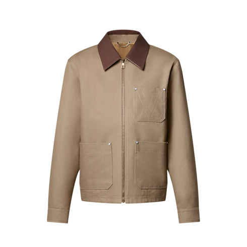 Blouson aus Baumwolle und Canvas im Workwear-Stil Herren Ready to Wear Jacken und Mäntel | LOUIS VUITTON (Zoom)