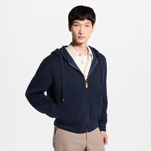 Blouson aus Doubleface Kaschmir mit Kapuze Herren Ready to Wear Vollständige Ready to Wear | LOUIS VUITTON (Zoom)
