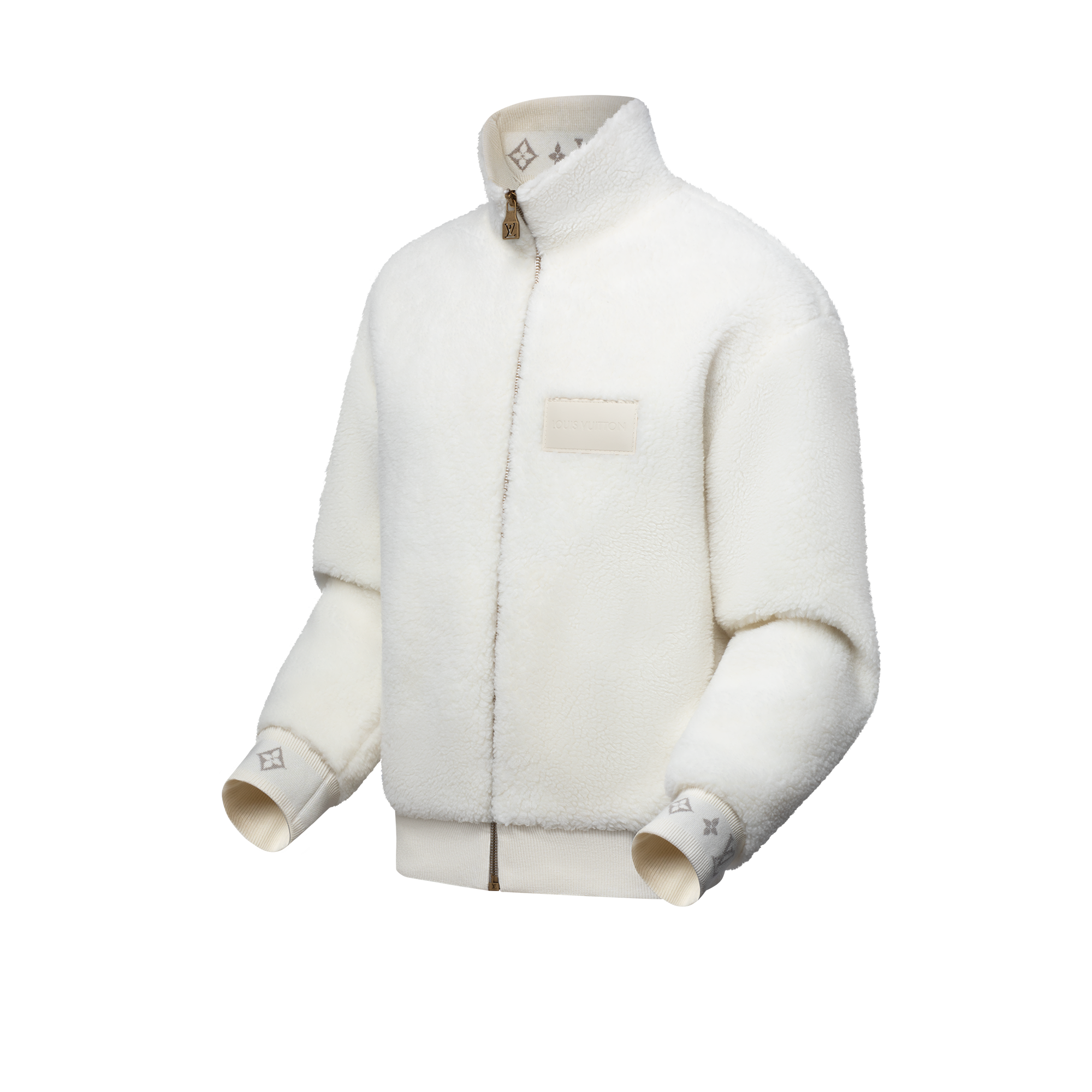 Blouson aus Fleece mit Patch aus Leder  Neuheiten Herren LV Ski | LOUIS VUITTON (Zoom)